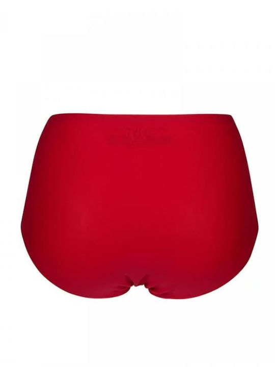 Висока талия Дамско Слип 2Pack без Шевове Red