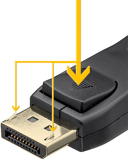 Goobay Cable DisplayPort male - DisplayPort male 1m Μαύρο (74759)