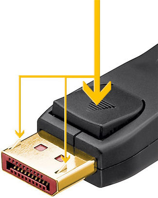 Goobay Кабел DisplayPort мъжки - DisplayPort мъжки 2м Черен (74761)