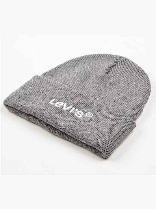 Beanie Unisex Beanie Gestrickt in Gray Farbe
