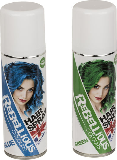Σπρέι Μαλλιών 125ml 100% Vegan 2 Χρώματα Μπλε Πράσινο 1τμχ