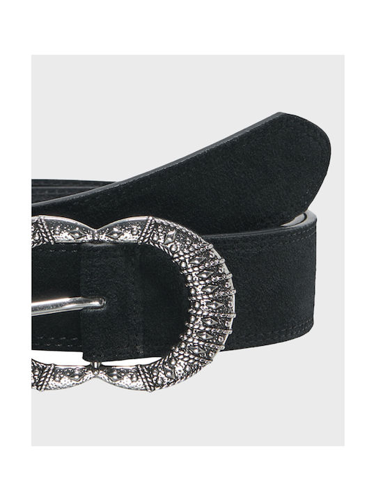 Only Leather Women's Belt Black