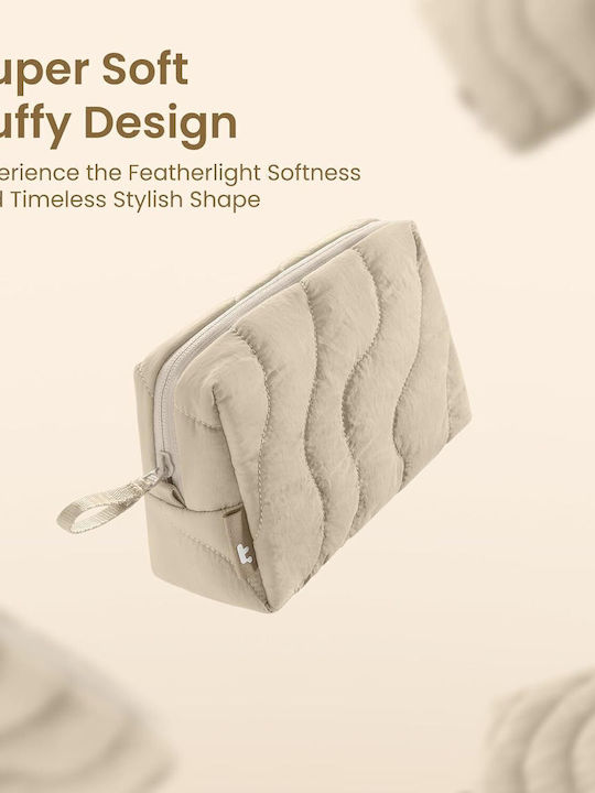 Necessaire in Beige Farbe