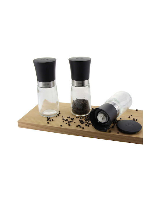 Rosle Manual Set Spice Mills made of Ceramic in Black Color 15cm 3pcs