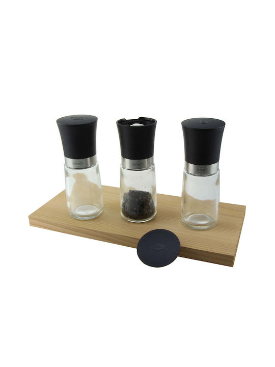 Rosle Manual Set Spice Mills made of Ceramic in Black Color 15cm 3pcs