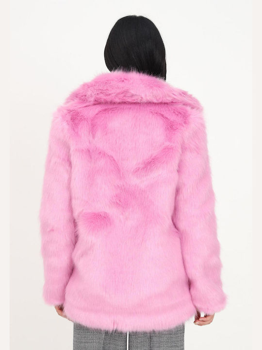 Glamorous Women's Short Fur Pink