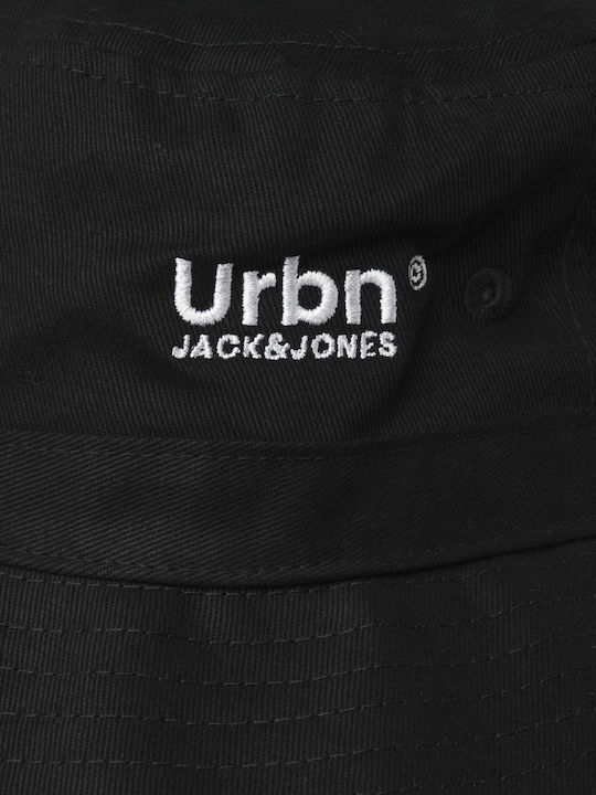 Jack & Jones Υφασμάτινo Ανδρικό Καπέλο Στυλ Bucket Μαύρο