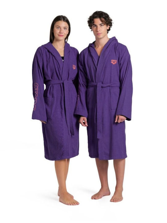 Adult Cotton Bathrobe Arena Zeppelin Light Robe Violet 009019930 Purple