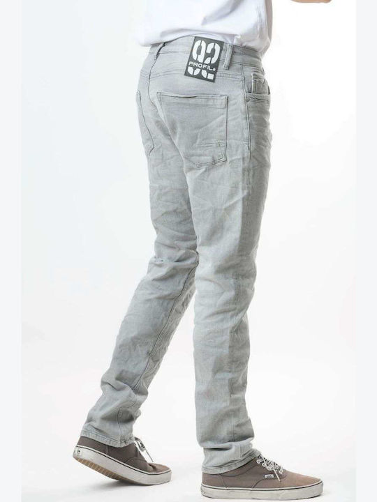 Jean Ανδρικό Παντελόνι Τζιν με Slim Εφαρμογή Grey