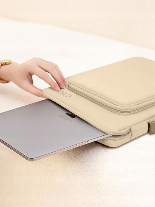 Tech-Protect Чанта за лаптоп 16" в бежов цвят 304004-189505