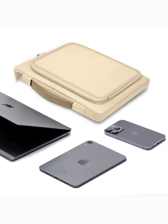 Tech-Protect Чанта за лаптоп 14" в бежов цвят 304004-189502