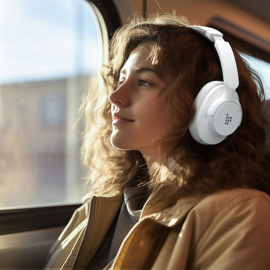 Tronsmart Sounfii Q20 Ασύρματα / Ενσύρματα Over Ear Ακουστικά με 60 ώρες Λειτουργίας Λευκά