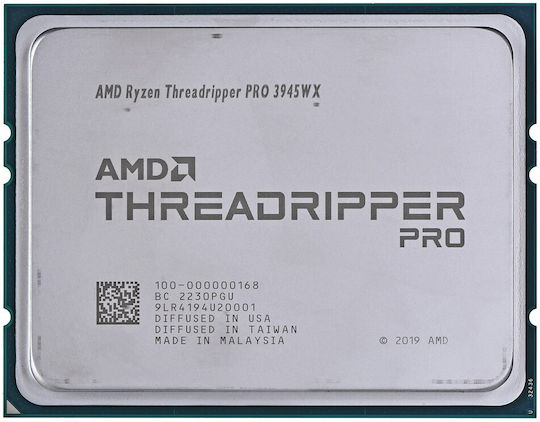 AMD Ryzen Threadripper Pro 3945WX 4GHz Επεξεργαστής 12 Πυρήνων για Socket sWRX8 Tray