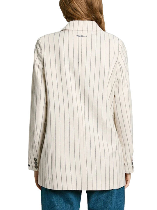 Pepe Jeans Damen Blazer Beige
