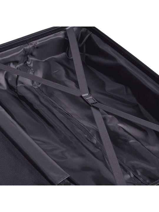 CAT Rockford Valize De Călătorie Scleroase Negre Cu Înălțime Maximă 77cm Cu 4 Roți Set 2 Buc