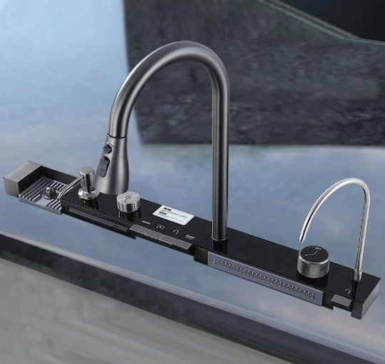 Ένθετος Νεροχύτης Inox με Μπαταρία Μ75xΠ45cm Ασημί