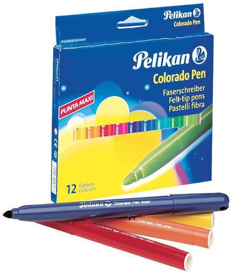 Pelikan Colorado Pen Drawing Markers 3mm Thick Set 12pcs
