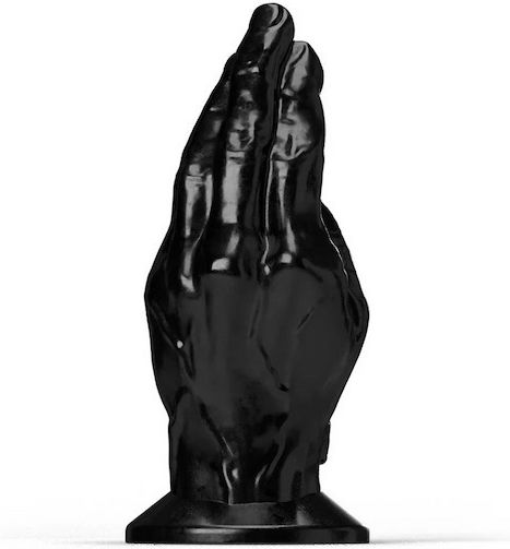 All Black Steroid Fisting Hail Mary Анално дилдо XXLarge Черен 24см