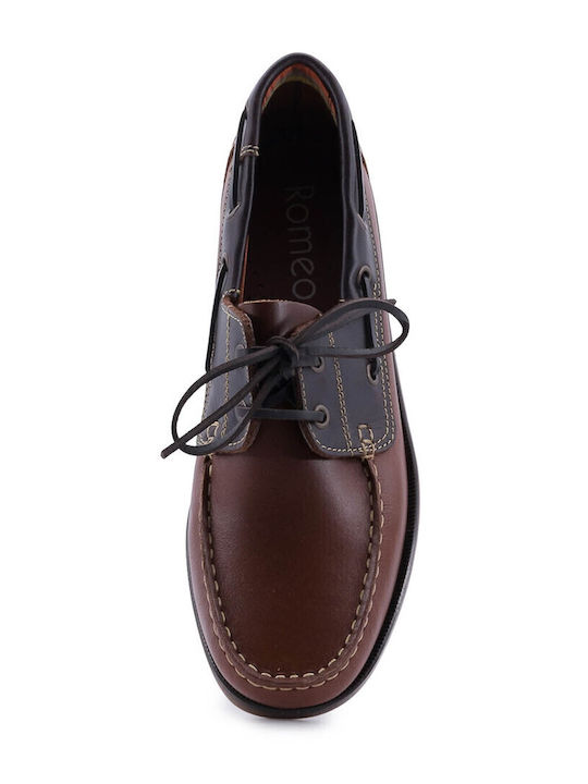 Leder Herren Mokassins in Tabac Braun Farbe