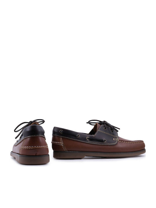 Leder Herren Mokassins in Tabac Braun Farbe