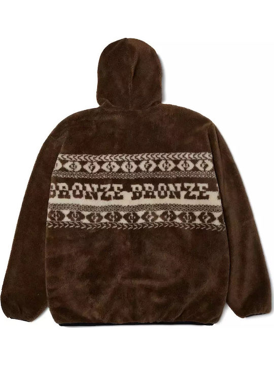Bronze56k Herren Fleecejacke Brown