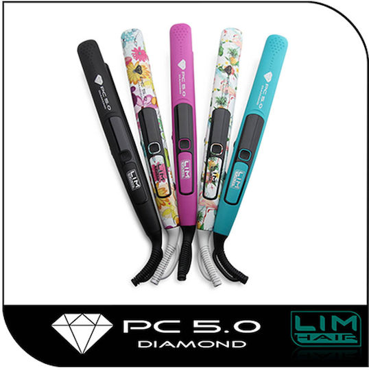 Lim Hair Pc 5.0 Diamond Flores Πρέσα Μαλλιών με Κεραμικές Πλάκες 45W
