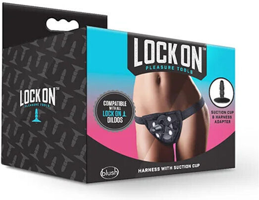 Blush Lock On Harness with Suction Cup Harness σε Μαύρο Χρώμα