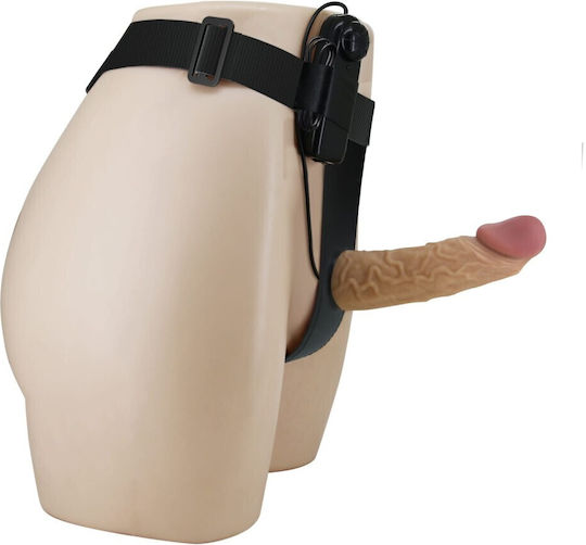 Pretty Love Strap-on Harness with Dildo and Vibration in skin color