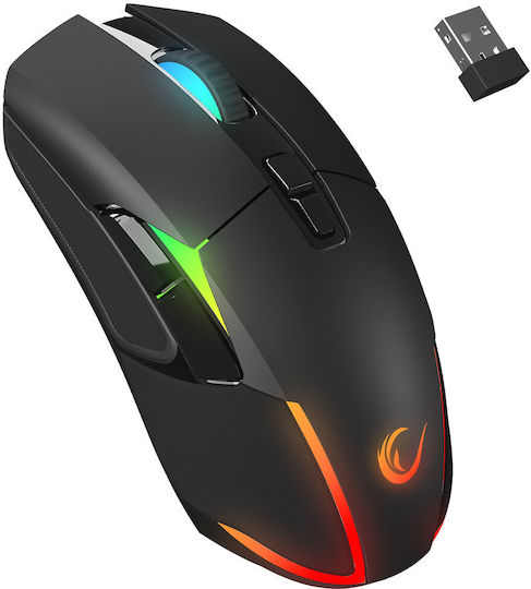 Rampage Nova M4 Wireless RGB Gaming Mouse 4800 DPI Black