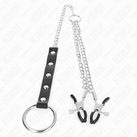 Kink Metal Cleme pentru Sfârcuri în Culoare Negru