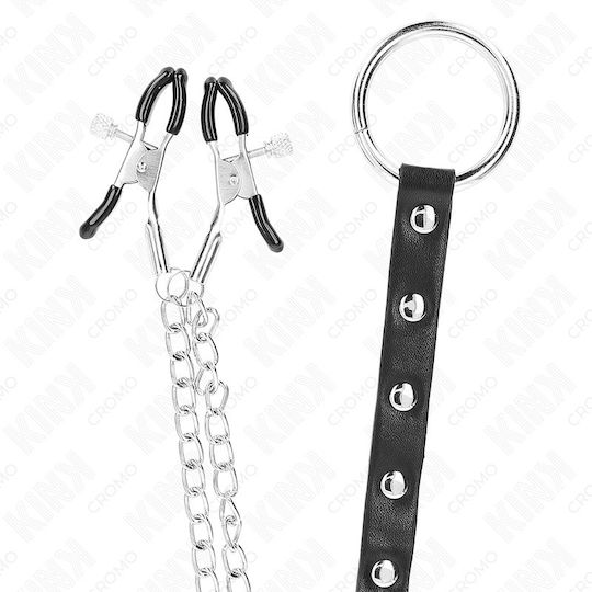 Kink Metal Cleme pentru Sfârcuri în Culoare Negru