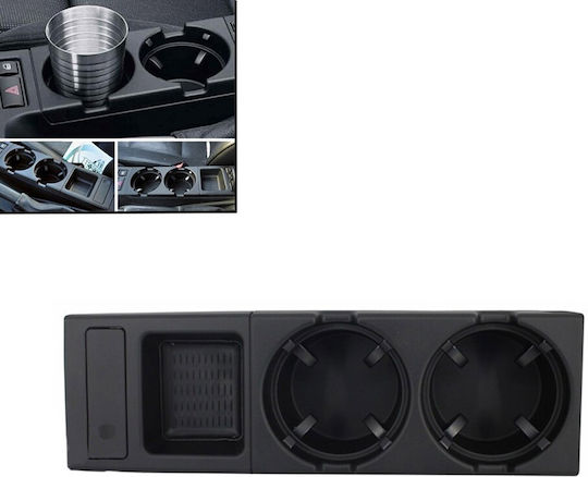 NTY Car Cup Holder 2 Positions for Console in Black Color