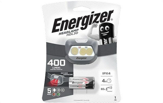 Energizer LED IPX4 с Максимална Яркост 400лм Headlight Сив