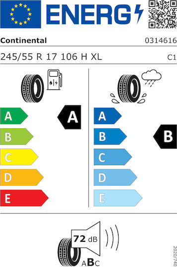 Continental Premium Contact 6 245/55R17 106E-Commerce-Website XL Sommerreifen Reifen für Passagier Auto