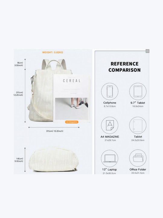 Miss Lulu Backpack Beige