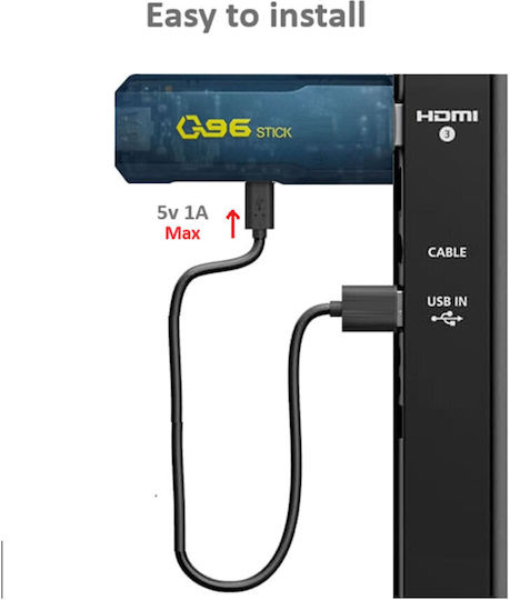 Smart TV Stick Android Full HD με Wi-Fi / HDMI