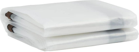 vidaXL Waterproof Tarpaulin 140gr/m² 6x2m. Light Type Transparent