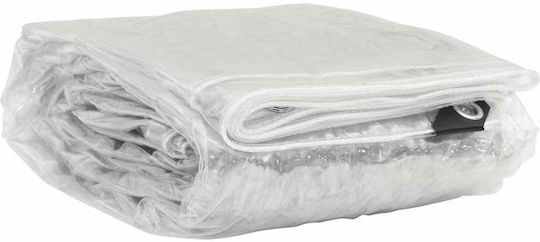 vidaXL Waterproof Tarpaulin 350gr/m² 3x3m. Heavy Duty Transparent