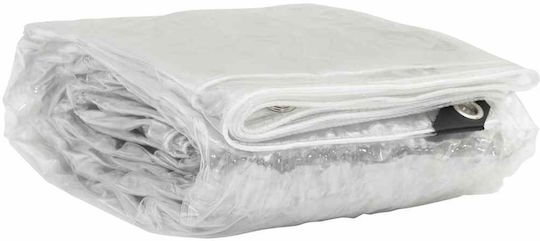 vidaXL Waterproof Tarpaulin 350gr/m² 5x3m. Heavy Duty Transparent