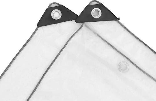 vidaXL Waterproof Tarpaulin 140gr/m² 10x4m. Light Type Transparent