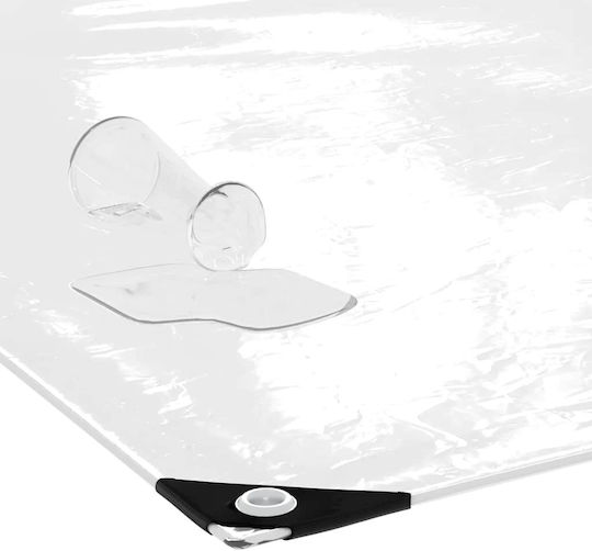vidaXL Wasserdicht Plane 350gr/m² 5x5m. Hohe Beanspruchung Transparent