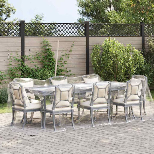 vidaXL Impermeabil Prelată 350gr/m² 6x2m. Heavy Duty Transparent