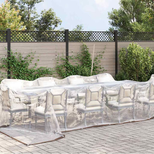 vidaXL Waterproof Tarpaulin 140gr/m² 6x4m. Light Type Transparent