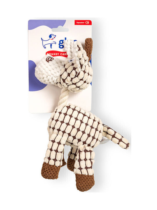 Παιχνίδι Σκύλου Glee Donkey Caramel Squeaky 20x14x7cm