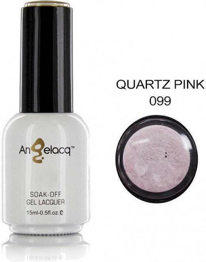Angelacq Angelacq Хибриден Лак за Нокти 099 Perle Quartz Pink 15мл 1бр