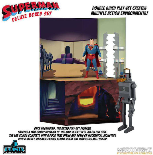 Mezco Toys DC Comics: Superman 5 Points Φιγούρα 10εκ.
