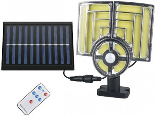 Arrango Στεγανός Ηλιακός Προβολέας LED 25W Θερμό Λευκό με Αισθητήρα Κίνησης και Τηλεχειριστήριο IP65