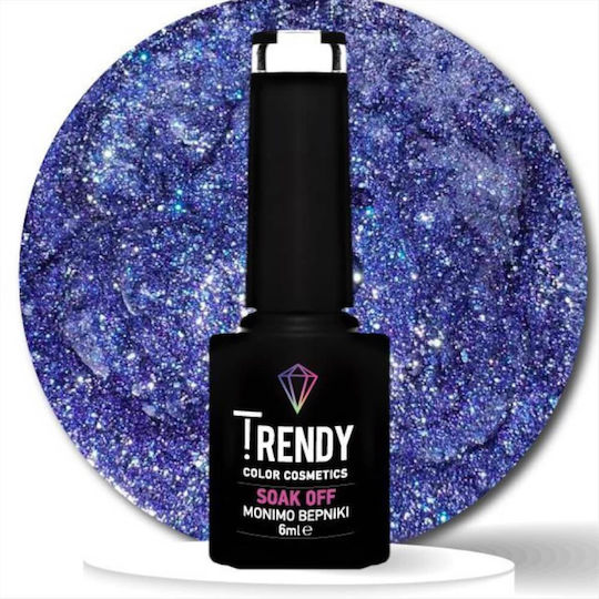 Trendy Color Cosmetics Полутрайно Лак За Нокти Sky Fantasy No156 С Брокат 6мл