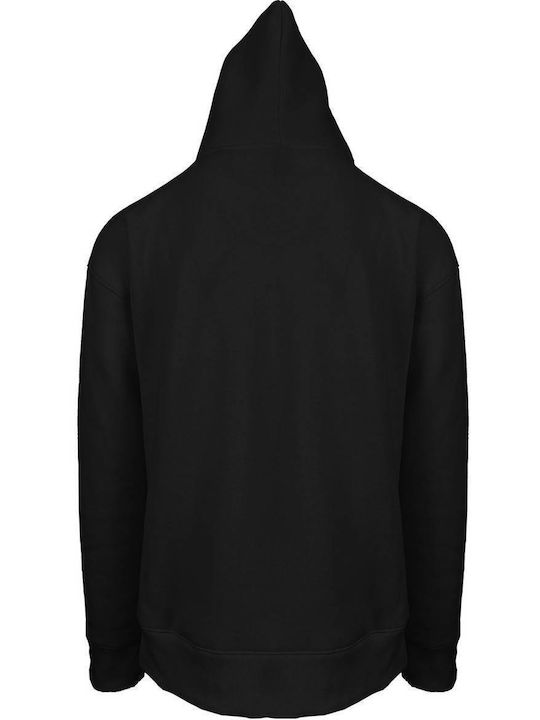 Seed - 00148B Adult hooded sweatshirt 50% cotton - 50% polyester, 300gr About Basics BLACK