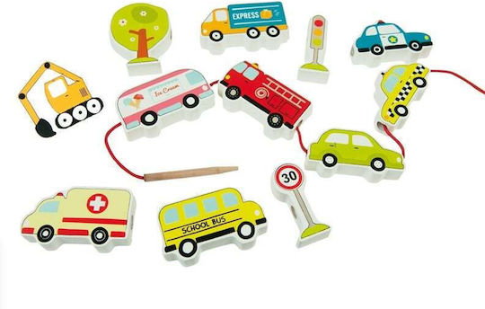 Andreu Toys Spiel mit Schnüren aus Holz